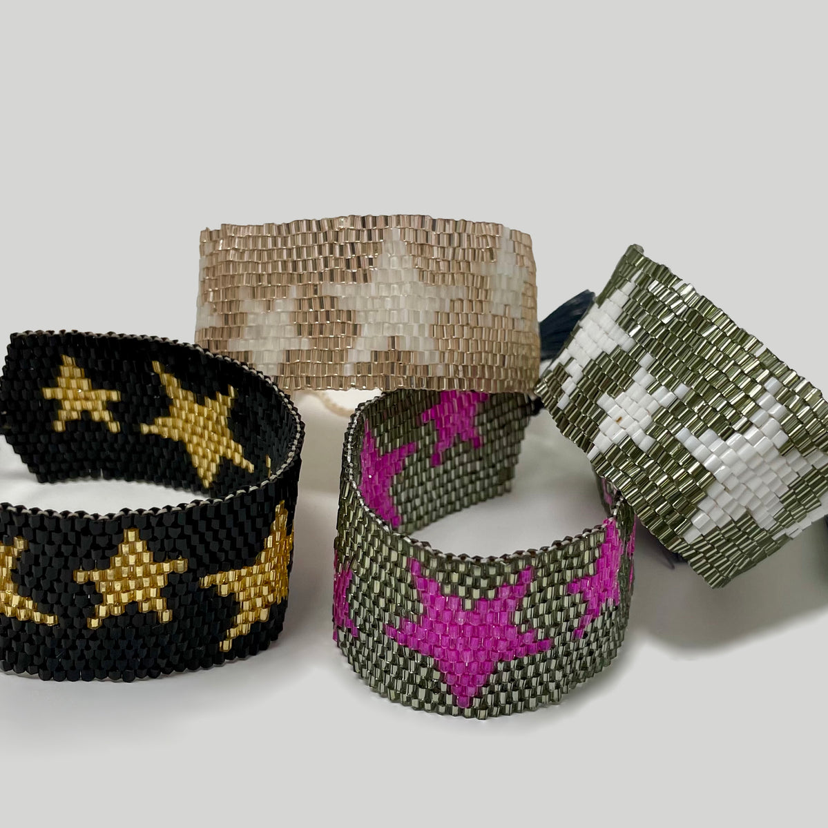 Thick Stars - Handmade Miyuki Beads Bracelet