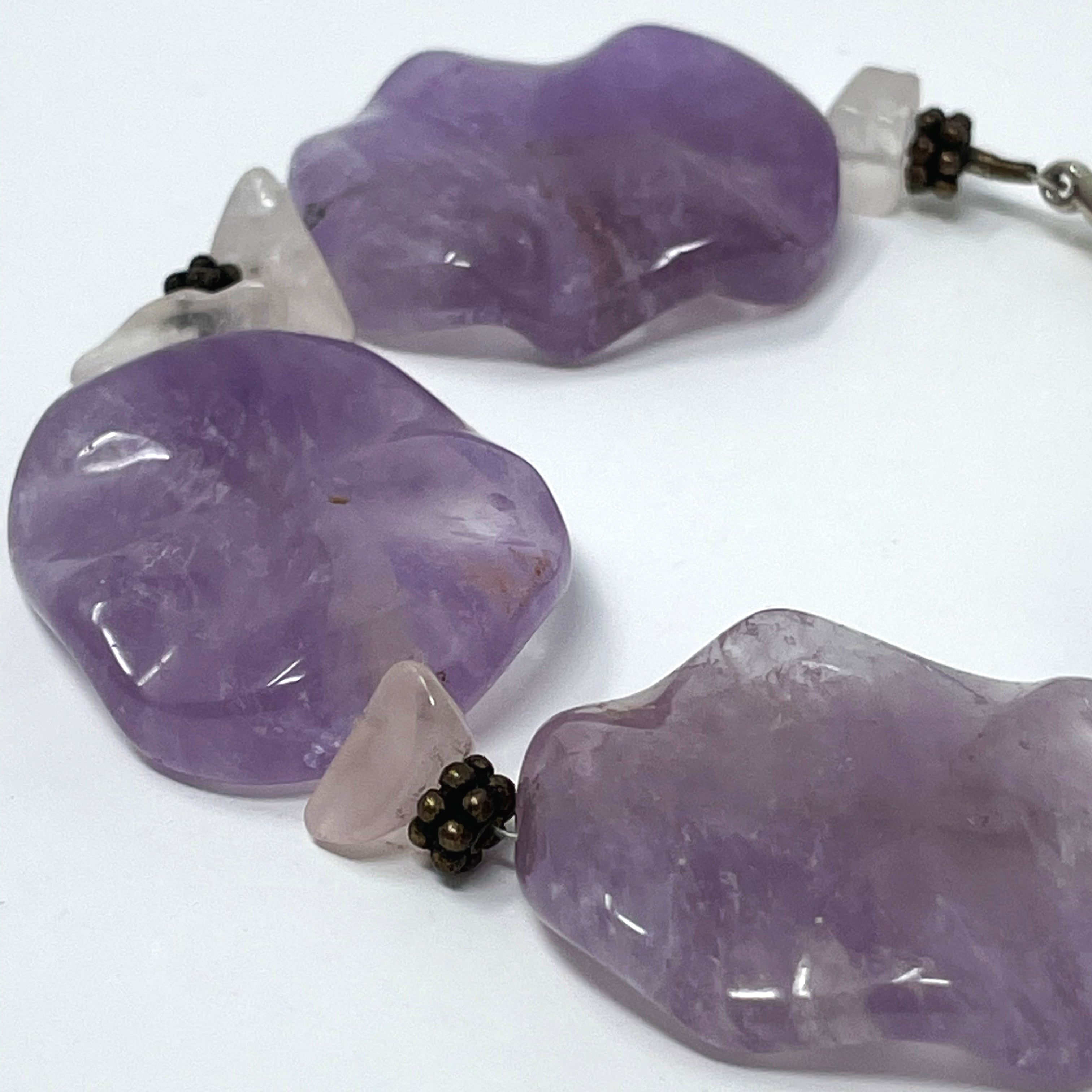 Lilac Amethyst Gemstone Bracelet - Power Gems